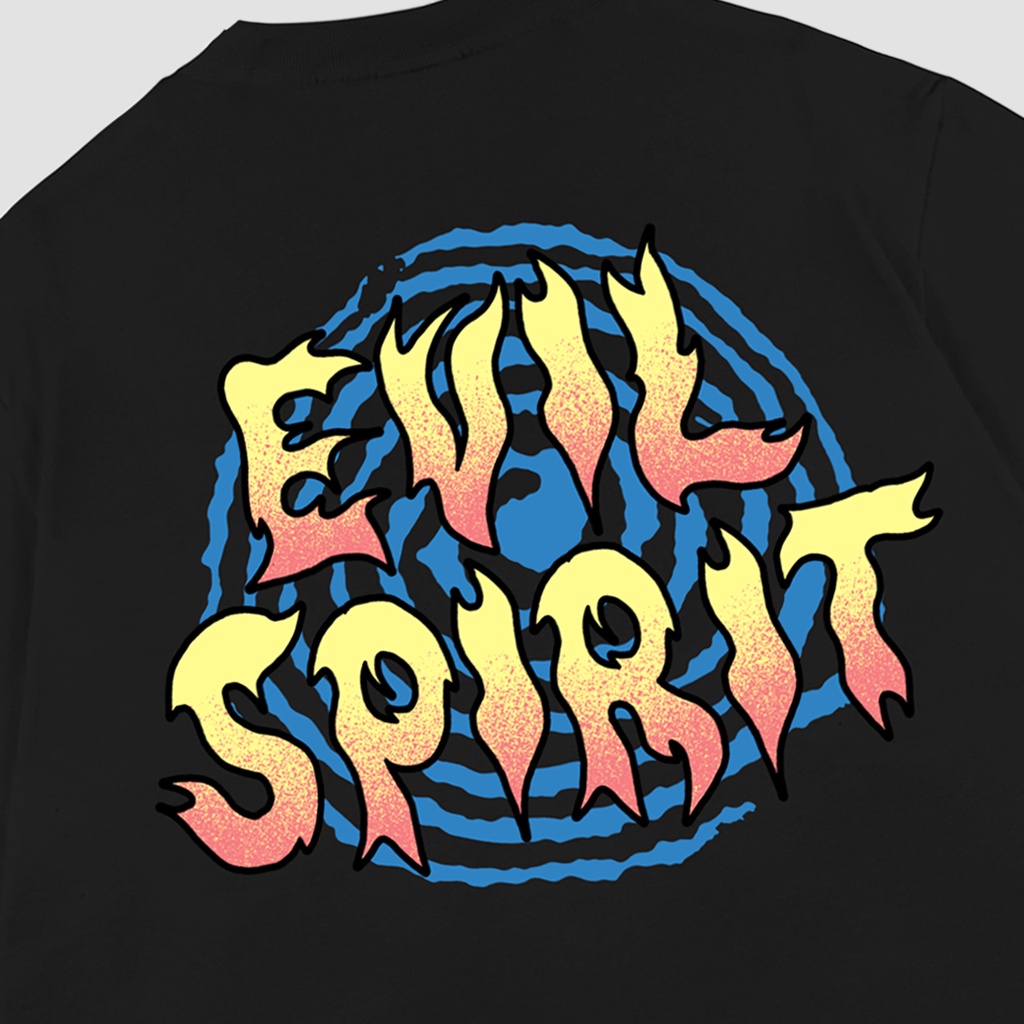 EVILSPIRIT KAOS OVERSIZE HEAVYWEIGHT 16S - CIRCLE BLACK UNISEX