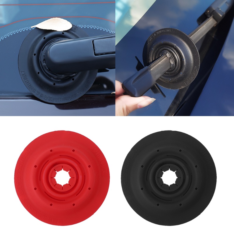 1Pc Car Wiper Arm Bottom Hole Protective Cover Silicone Windshield Wiper Sleeve Wiper Hole Dustproof Pad Accessories