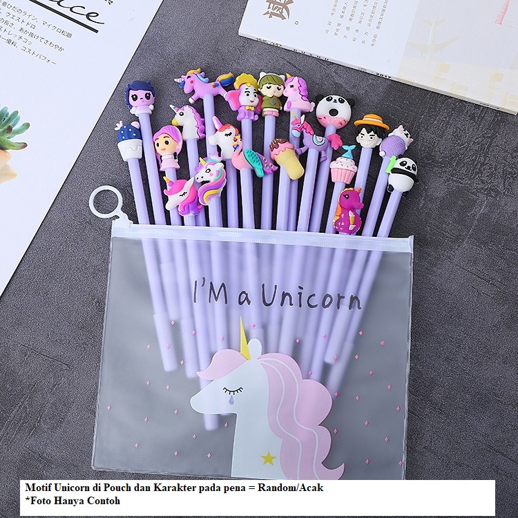 20 Pcs Pena Pouch Set Pulpen Karakter OSM-ST0056