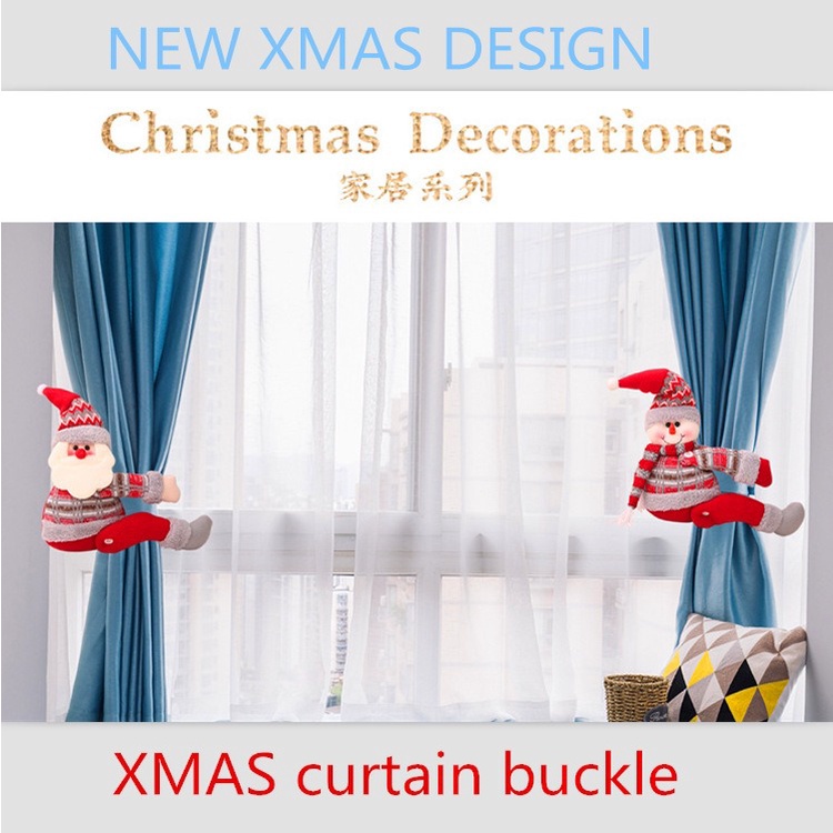 Roemahsoelthan37. Curtain Buckle Xmas Decoration