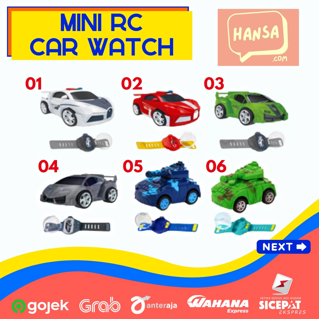 Promo Jam Tangan Remote Control Mobil Mini - RC Car Mini Watch