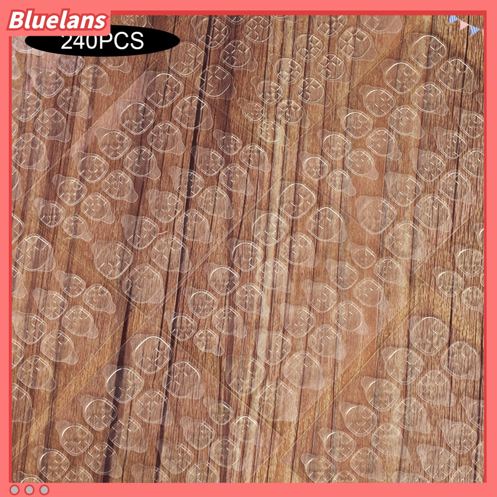 (In Stock) Kacamata Hitam Lensa Warna Warni ♡240pcs Stiker Kuku Palsu Transparan Sekali Pakai