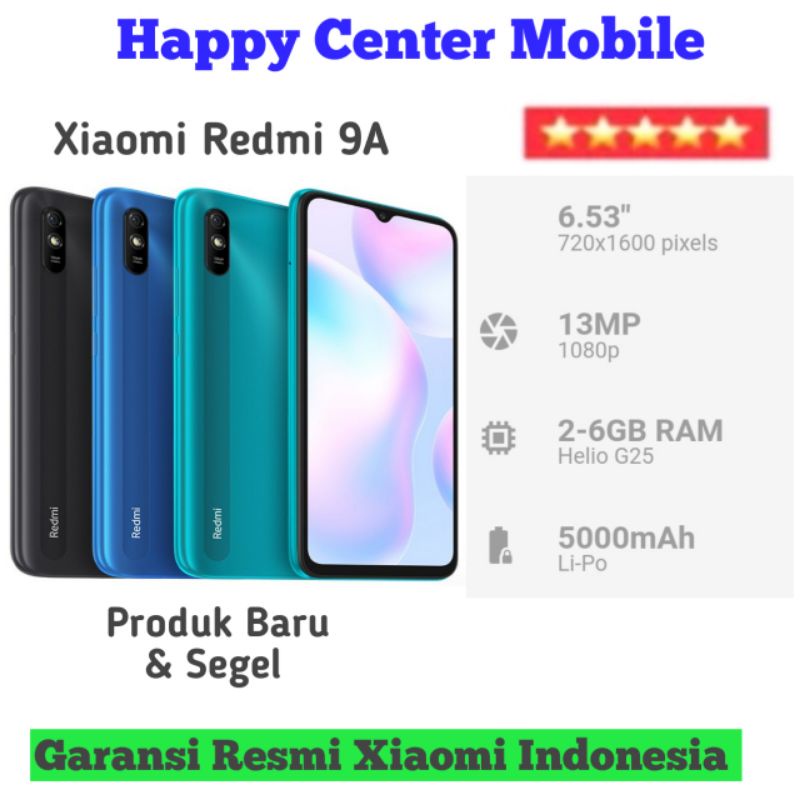 Xiaomi Redmi 9A 3/32GB & 2/32GB Garansi Resmi Xiaomi