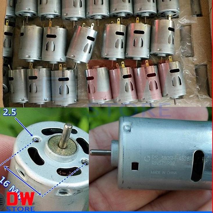 Diminati--Dinamo DC Motor RS380 RS 380 DC 3V 5V 6V 9V 12V 15V High Speed Torque