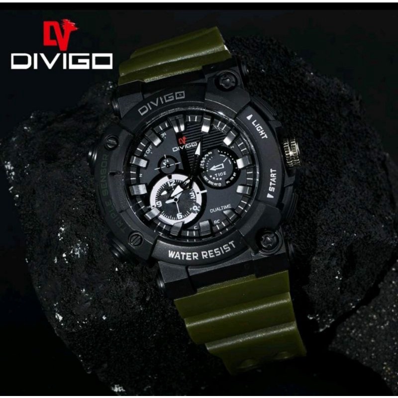 Jam Tangan Divigo Anti Air Jam Tangan Rubber Pria