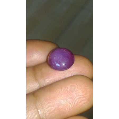 Natural purplish red Ruby star serat unik palang lima estMadagascar