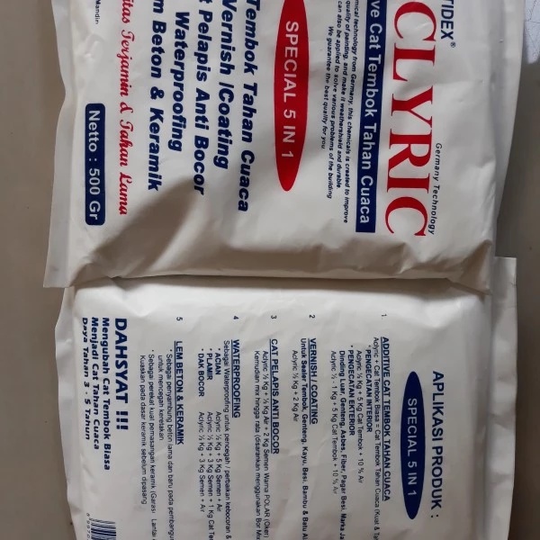 Multidex Aclyric 500 Gram Obat Cat Tembok Tahan Cuaca Eksterior Anti Bocor Waterproofing Lem Keramik PVAC FOX BIRU.