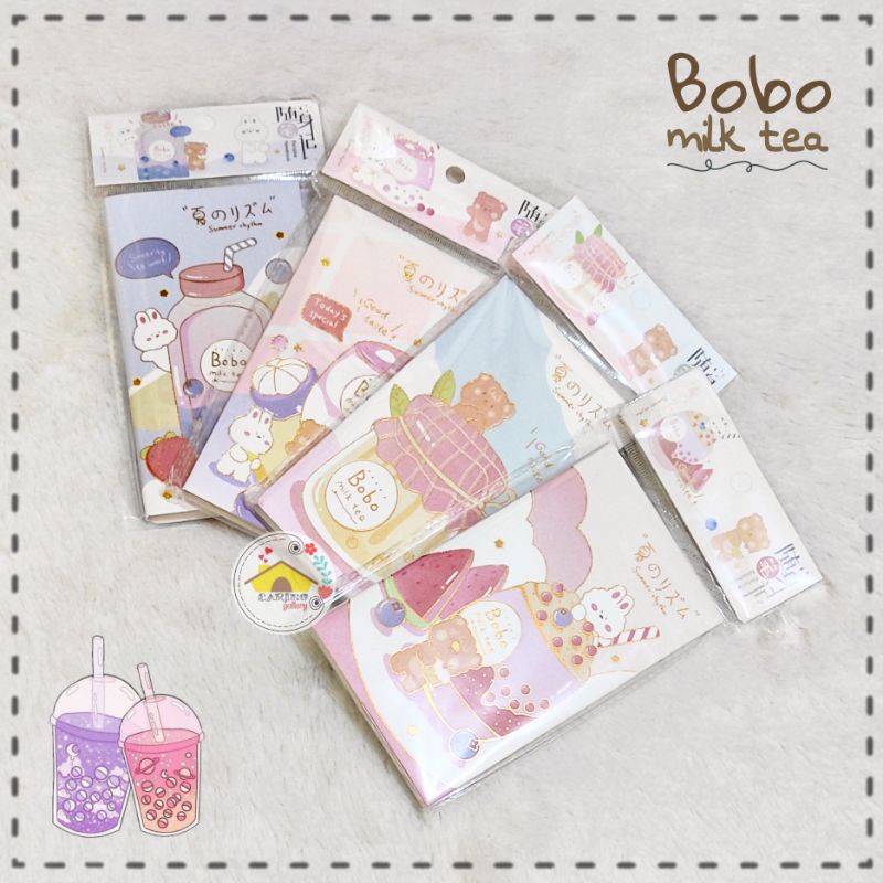 

Notebooks Mini - BOBO Milk Tea Series