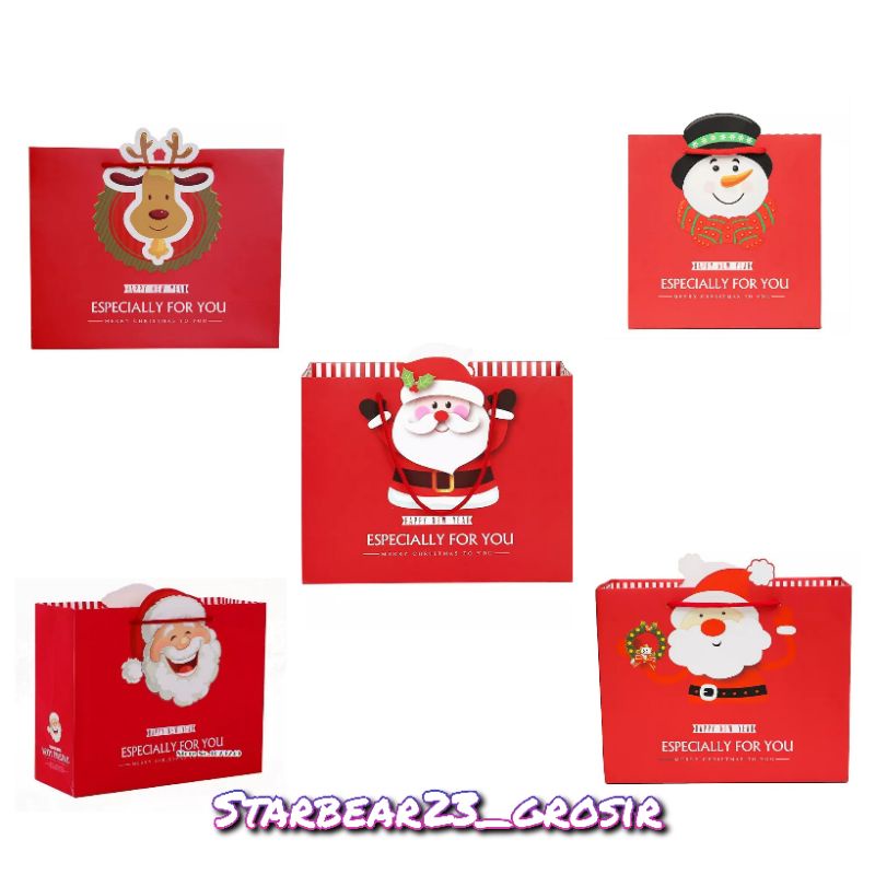 

Paperbag Red Snowman Xmast