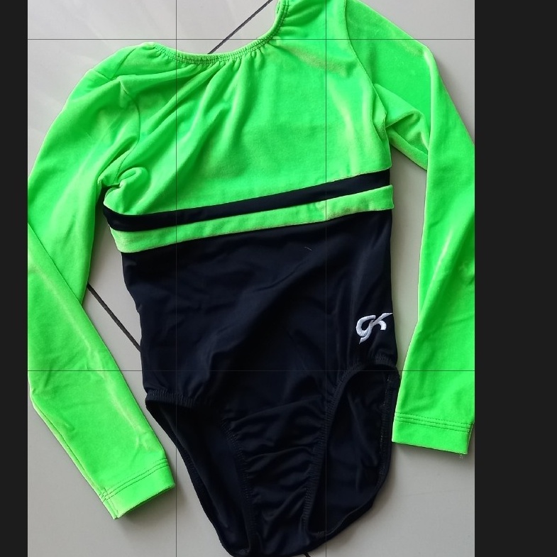 GK Elite Leotard Gymnastic Tangan Panjang Size CL