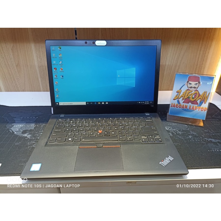 LAPTOP LENOVO THINKPAD T470 INTEL I5 6200U 16GB 512GB SSD 14&quot; FHD WIN10PRO BLACK