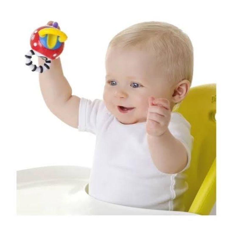 ori original nuby twista ball teether bpa free rattle baby mainan anak bayi gigi gigit teething play toy toys hadiah kado ultah anak cewek cowok laki perempuan muaguek first month full motorik montessori color learn
