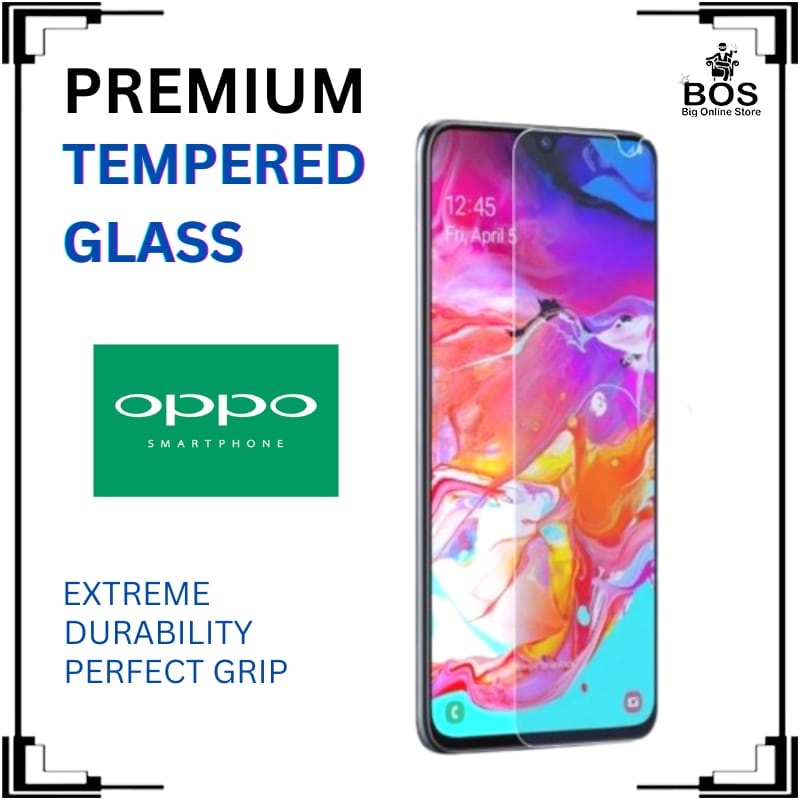 BOS - OPPO A37/NEO 9/A39/A5/A9 2020/A53/A54/A59/F1S/A5S/A71/A74  | ANTI GORES KACA / TEMPERED GLASS BENING / TG HP