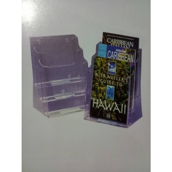 

murah Tempat Brosur Acrylic A4 deflecto 3 tier multi pocket