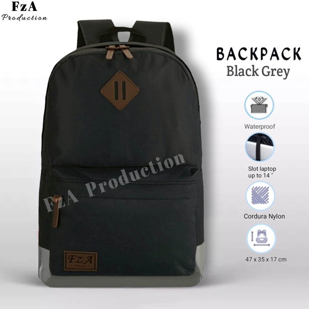 FzA Official - Tas Ransel Distro Original Casual pria Wanita / Tas Ransel Laptop / Backpack Sekolah Kuliah Distro Original Tas Punggung Laptop - BGR