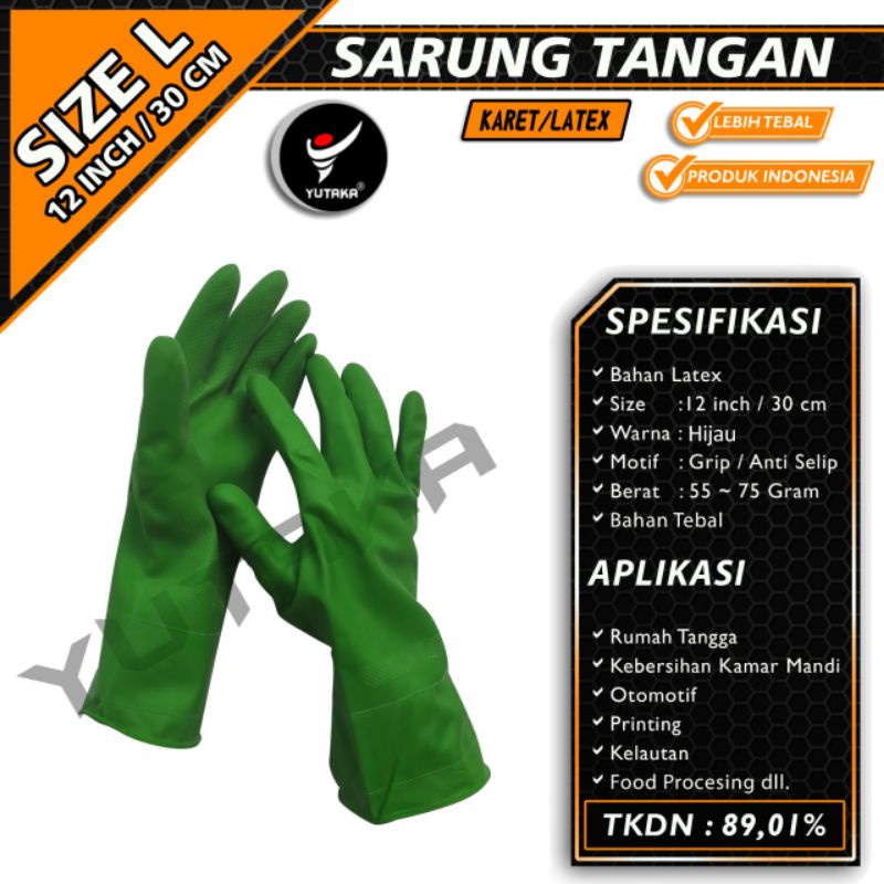 Termurah Sarung Tangan Latex/Sarung Tangan Karet/Sarung Tangan berkebun/Sarung Tangan Kebersihan