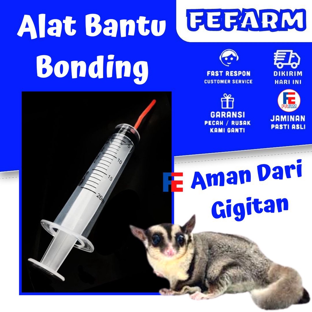 Spet 10ml Alat Bantu Makan Minum Susu Sugar Glider joey Bayi reject spet Kucing FEFARM