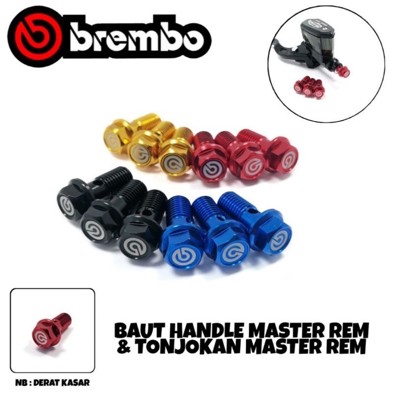 Baut Handle Master Rem / Baut Tonjokan Master Rem Belakang / Baut Kaliper CNC
