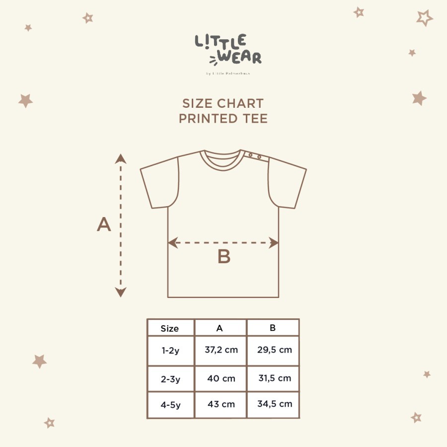 Kaos atasan Little wear Printed Tee Little Palmerhaus