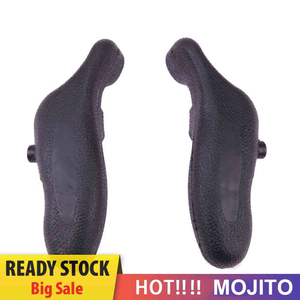 2pcs Grip Stang Sepeda Gunung Warna Hitam Untuk Outdoor