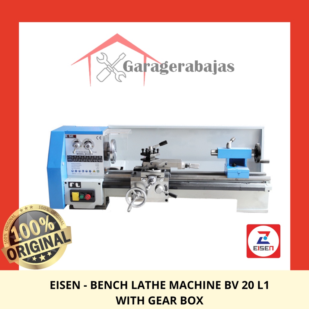 Eisen - Bench Lathe Machine / Mesin Bubut BV 20 L1 With Gear Box
