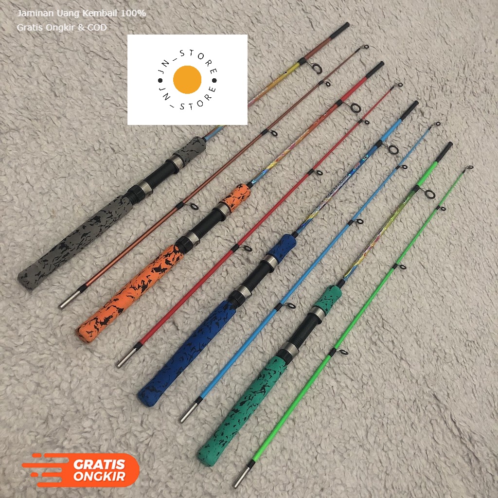 Alat Pancing Joran Pancing DAIDO Clarias 135cm Fiber Solid Stik Rod Tongkat Pancingan Pancing Murah