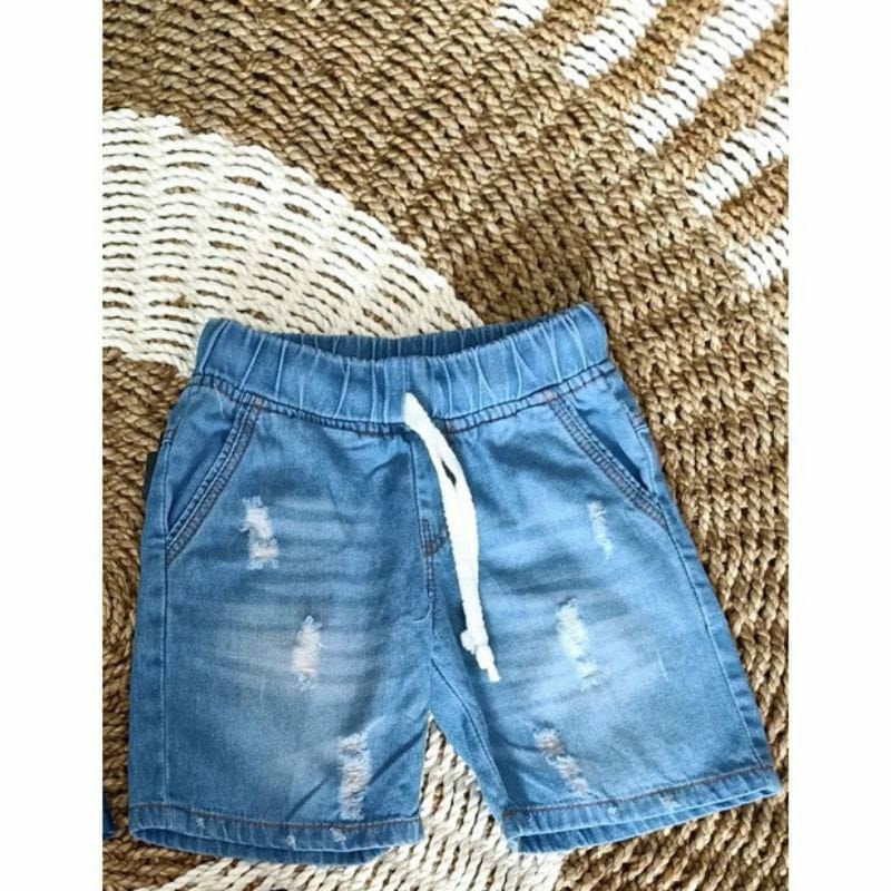 celana pendek anak jeans celana anak laki laki terbaru sobek broadshot (COD) usia 1-10tahun