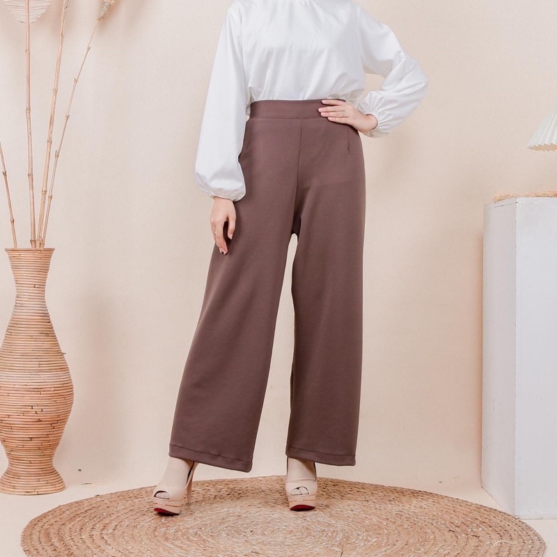 Bricia Pants Celana Kulot Scuba (KIM)