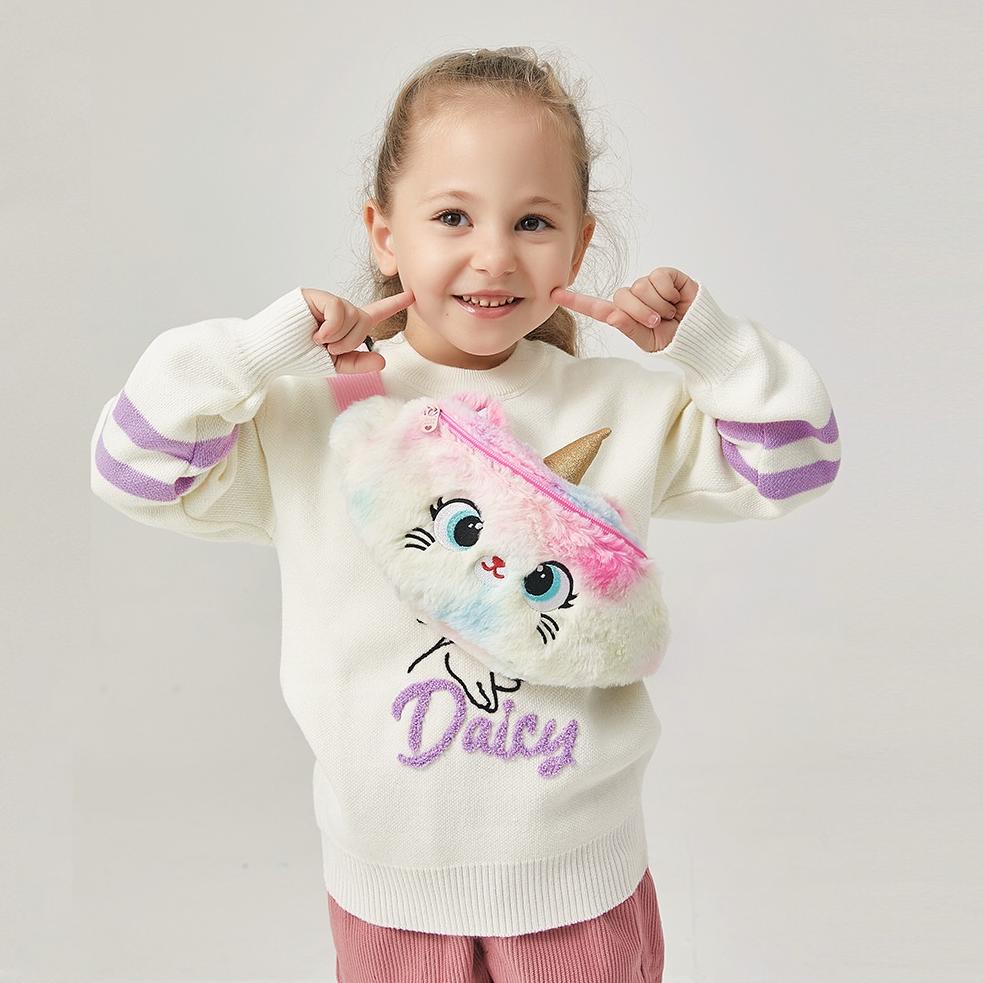 [KODE 0664] Tas selempang Unicorn anak waistbag bulu unicorn Tas Pinggang unicorn bulu anak perempua