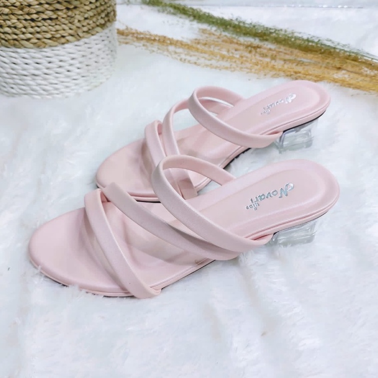 Sandal Anak Hak Kaca 3cm Novari A02