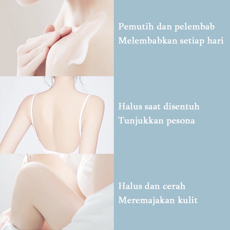 Sabun pemutih badan Sabun mandi cair Whitening body wash 800ML Pemutih permanen Singkirkan kulit kusam kering merinding Memutihkan melembabkan mencerahkan kulit Wangi tahan lama