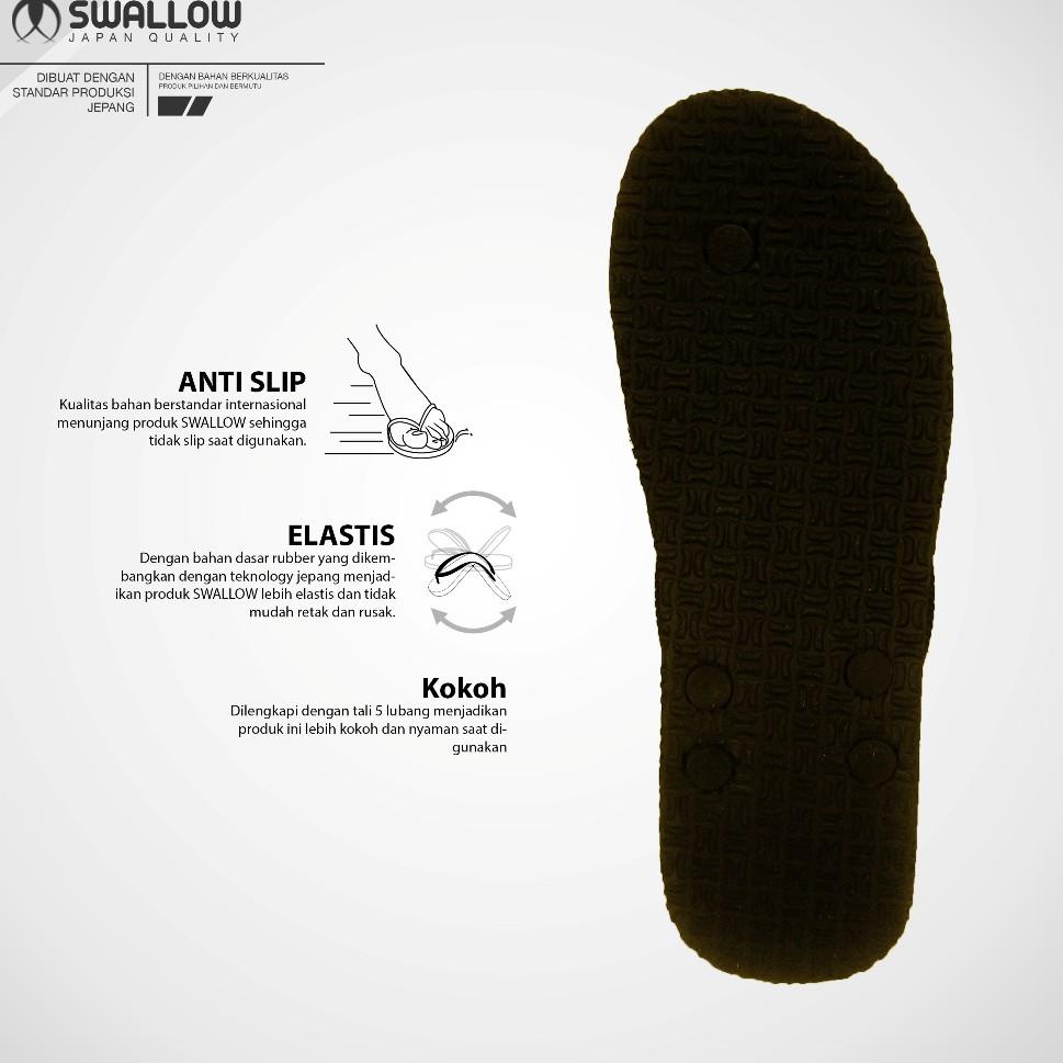 MSK.22Oc22p ▪ Sandal Jepit Swallow Premium Bali [Brown] [SWLMDRN 01 B]