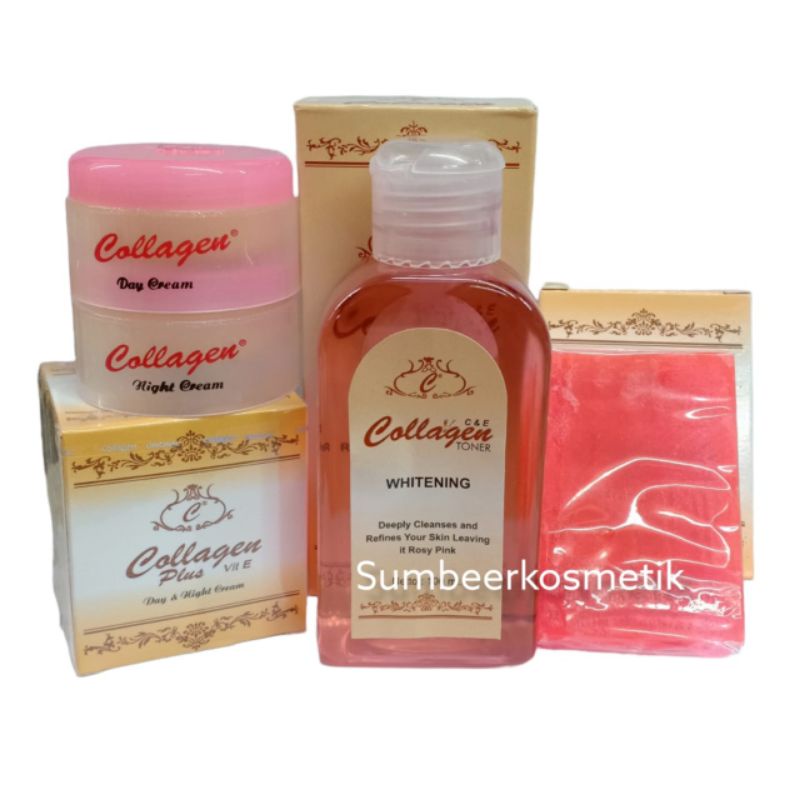 Cream Collagen 4in1 Cream Murah  Dan Toner Whitening