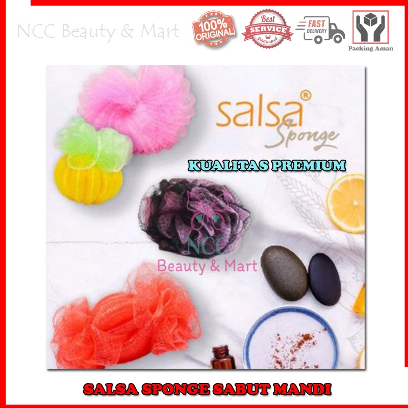 [KUALITAS PREMIUM] * NCC * Salsa Spon Mandi Sponge Sabut Spons Badan