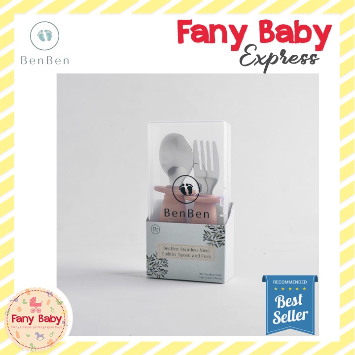 BENBEN STAINLESS TODDLER SPOON &amp; FORK