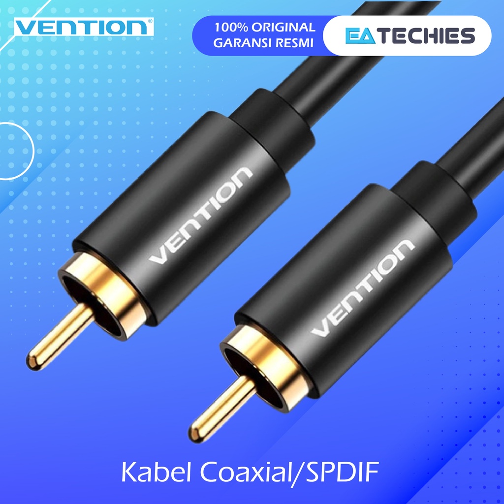 Vention 1.5M Kabel SPDIF COAXIAL Aux Audio Video RCA Male to Male R09