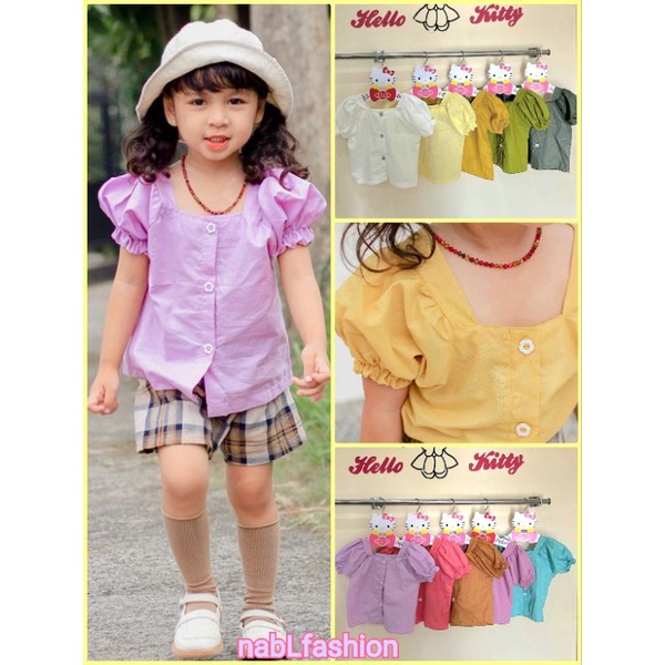 Sabilla blouse anak size 2-5 tahun / atasan anak perempuan nablfashion