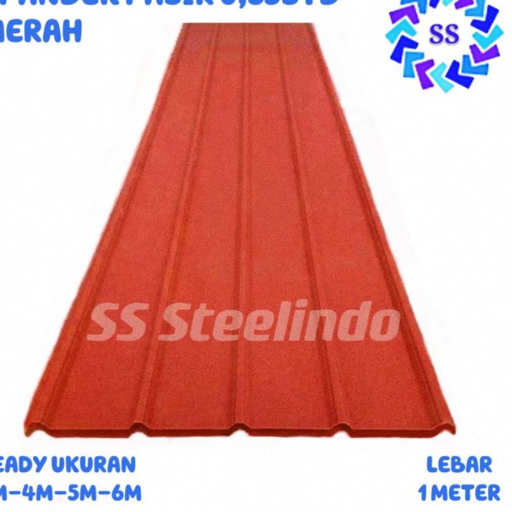 Get Now ATAP BAJA RINGAN SPANDEK PASIR (MERAH-HITAM-BIRU-HIJAU-COKLAT) GALVALUM-ZINCALUM 0,35 STD