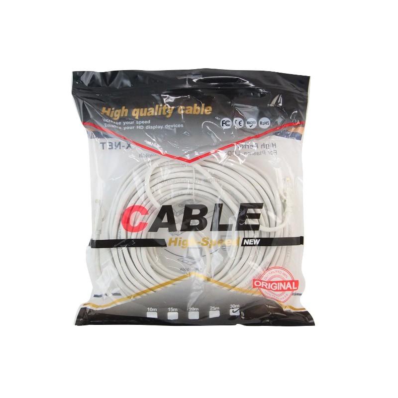 KABEL LAN ETHERNET CAT6 RJ45 CAT6 GIGABIT HIGH SPEED LAN CABLE - PROMO MURAH KABEL LAN VARIAN PANJANG 30M / 25M / 20M / 15M / 10M / 5M / 3M GIGASPEED WITH RJ-45 - TEKNO KITA