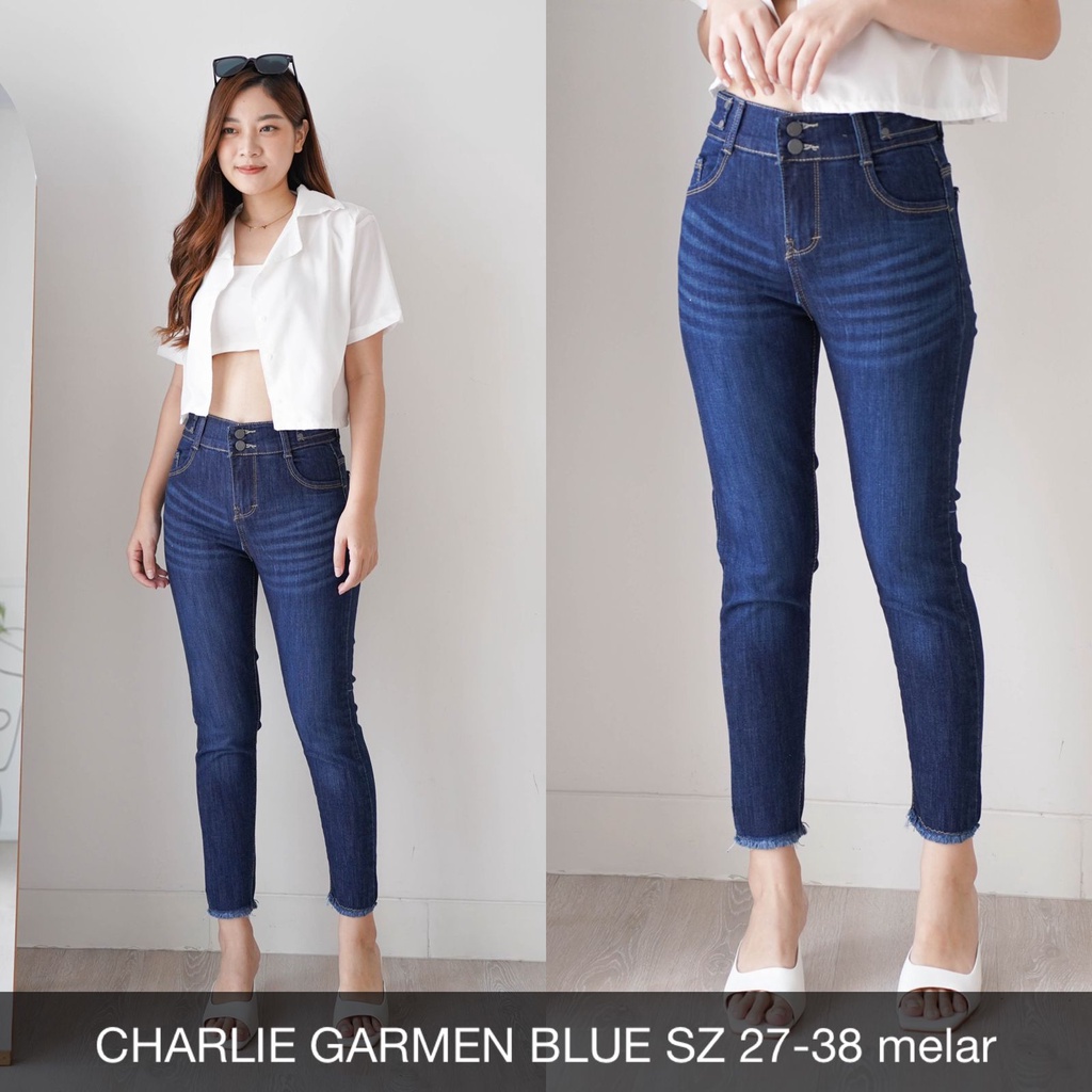 CELANA JEANS WANITA UKURAN NORMAL &amp; JUMBO CHARLIE GARMEN  SERIES JEANS-SYSCLOTHIER