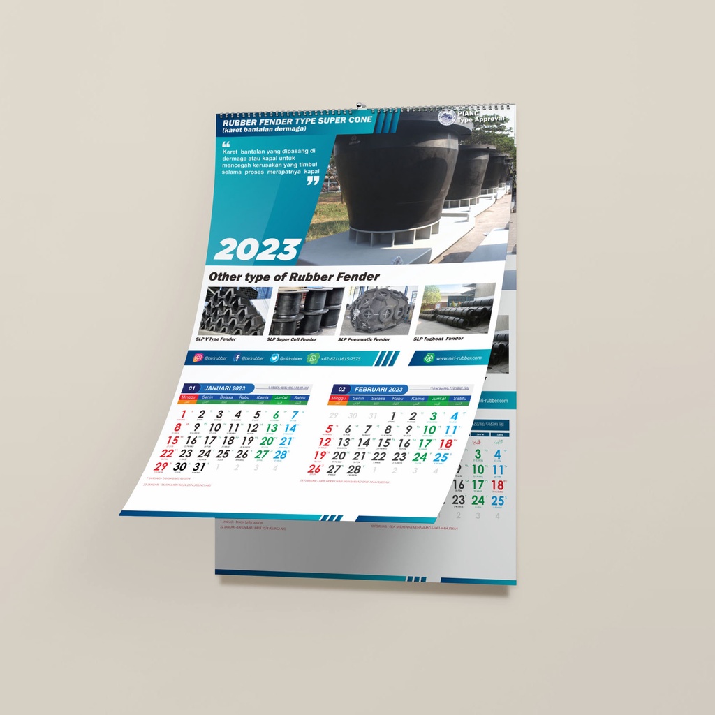 

Mentahan Kalender 2023 Vektor Model 06