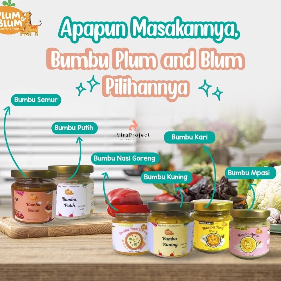 

Pasti Murah.. 6+ PLUM & BLUM PREMIUM BABY SAUCE / BUMBU MASAK MPASI 100G 0GB