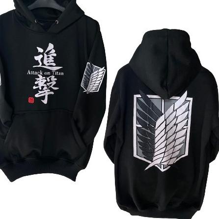 Beli Dong--JDI {{ Jaket Anime AOT-ATTACK ON TITAN SHINGEKI NO KYOJIN }} Jaket Sweater Hoodie Anime P