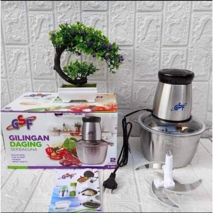 Blender/Gilingan daging serbaguna Stainless 2liter