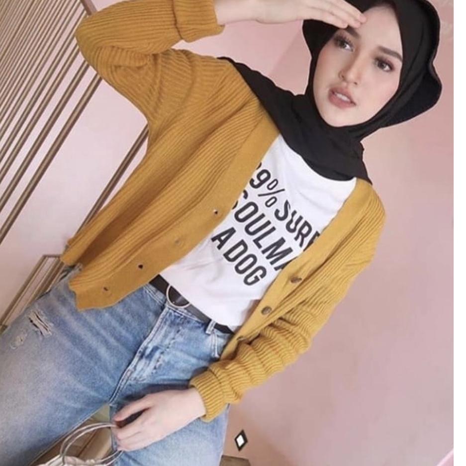 Seller MLRUP Cardigan Crop Strada Button Cardigan Willy Cardy || Cardigan Rajut || Crop Cardy 33 Ter