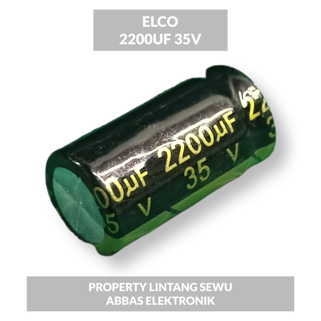 ELCO ELKO 2200 UF 35V 2200 MIKRO 35 VOLT