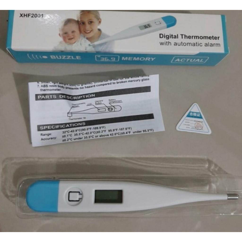 PS THERMOMETER DIGITAL ALAT PENGUKUR SUHU BADAN TUBUH BAYI BABY ANAK TERMOMETER UKUR MULUT KETIAK