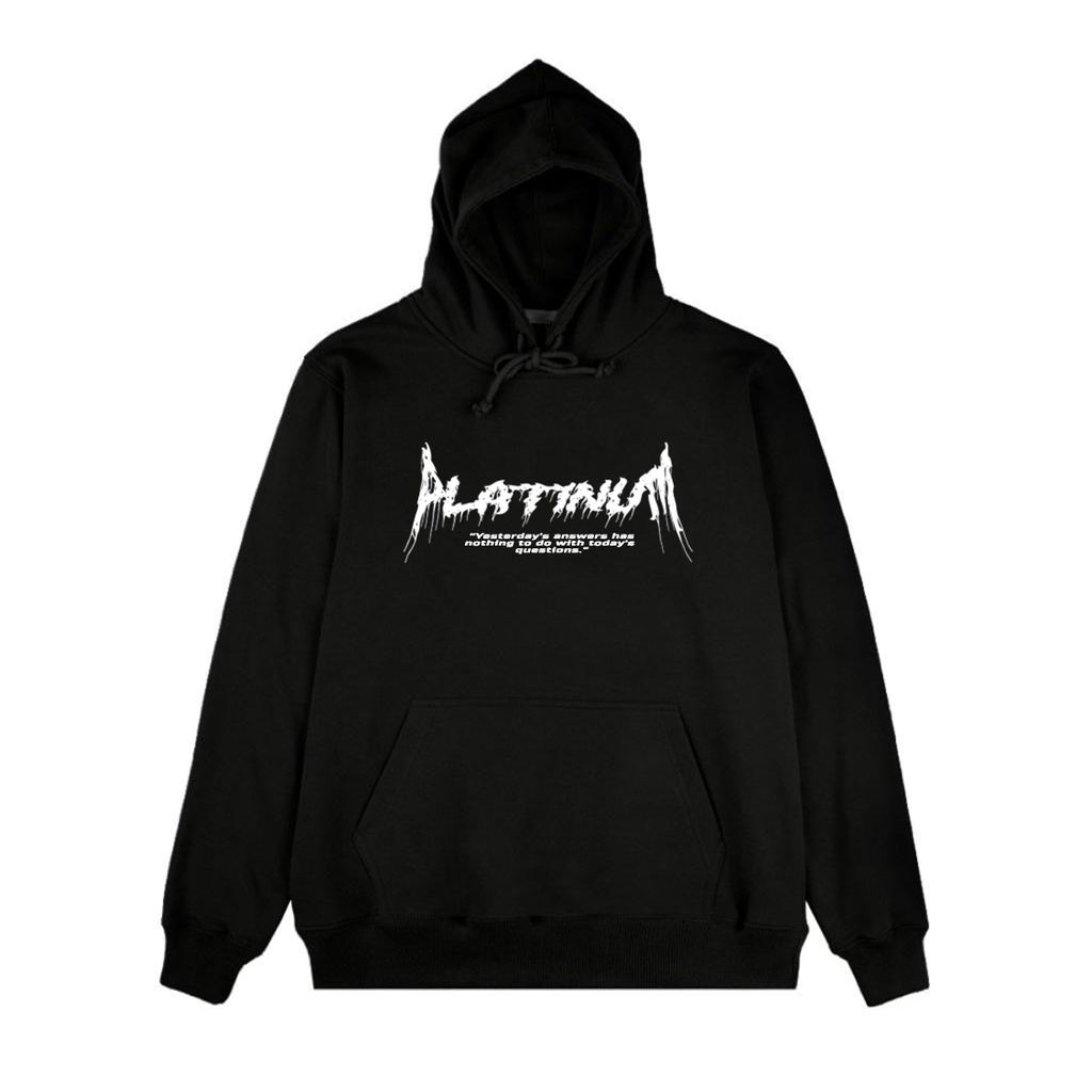Hoodie Sweatshirt PLATINUM WORLD Font Metal S1 // Jaket Sweater Metal Premium