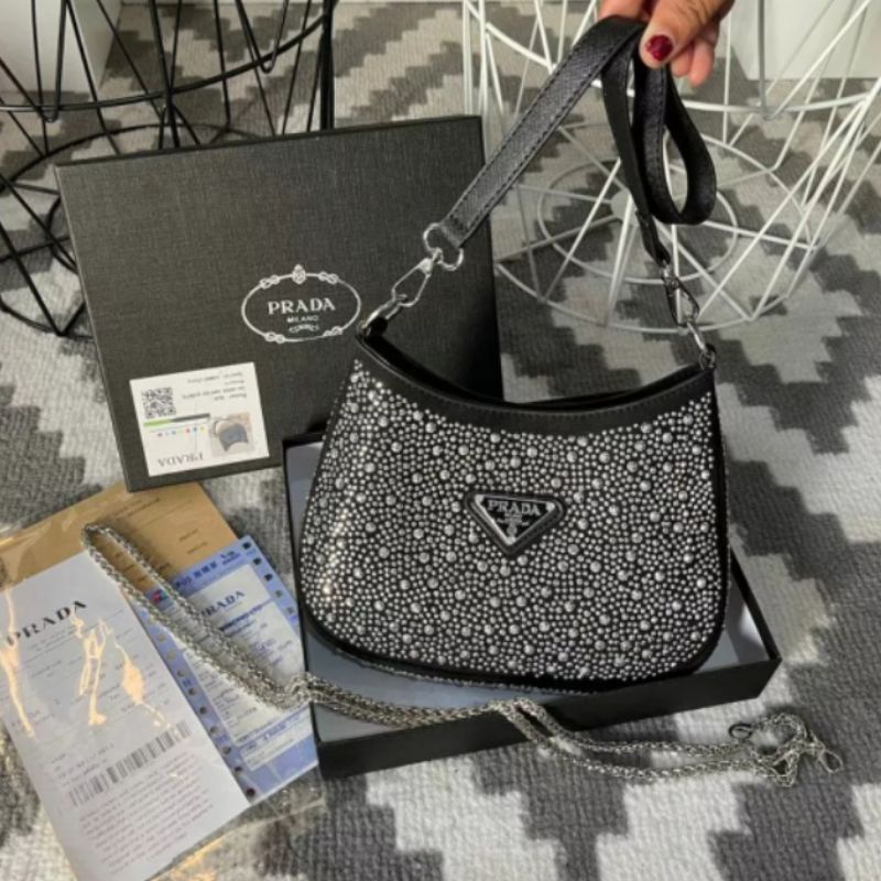 tas prada Cristal free box