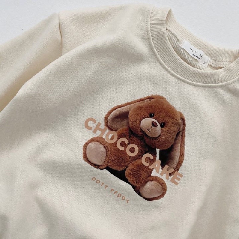 Bear cake romper bayi